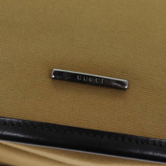 GUCCI Web Sherry Line Shoulder Bag Canvas Beige Green 001 4321 2684 Auth ac2967 - Picture 10 of 16